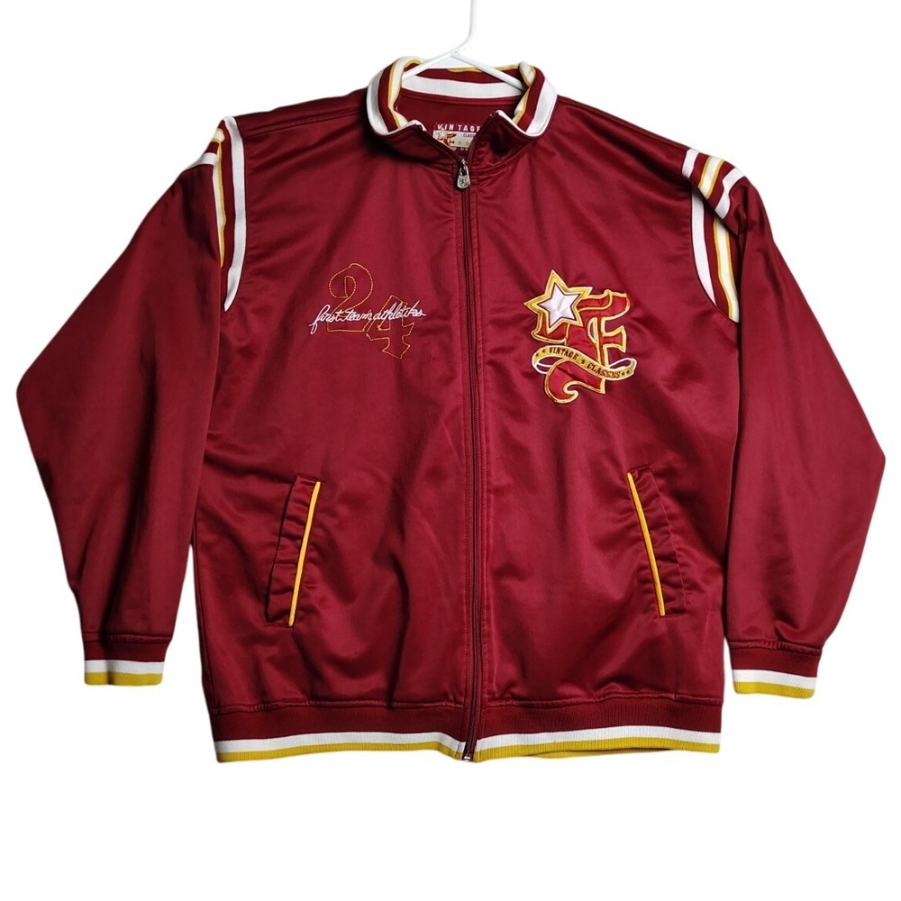 Raw Blue Vintage Classics Track Jacket Full‎ Zip Hip Hop Urban XL First Team H